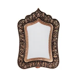 آینه مسی الماس تراش مدل فانتزی کد 25