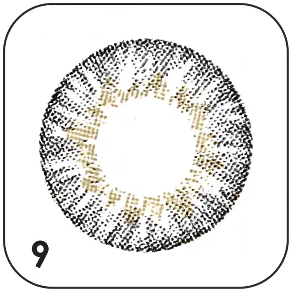 لنز چشم بیوتی شماره 9 رنگ خاکستری عسلی تیره