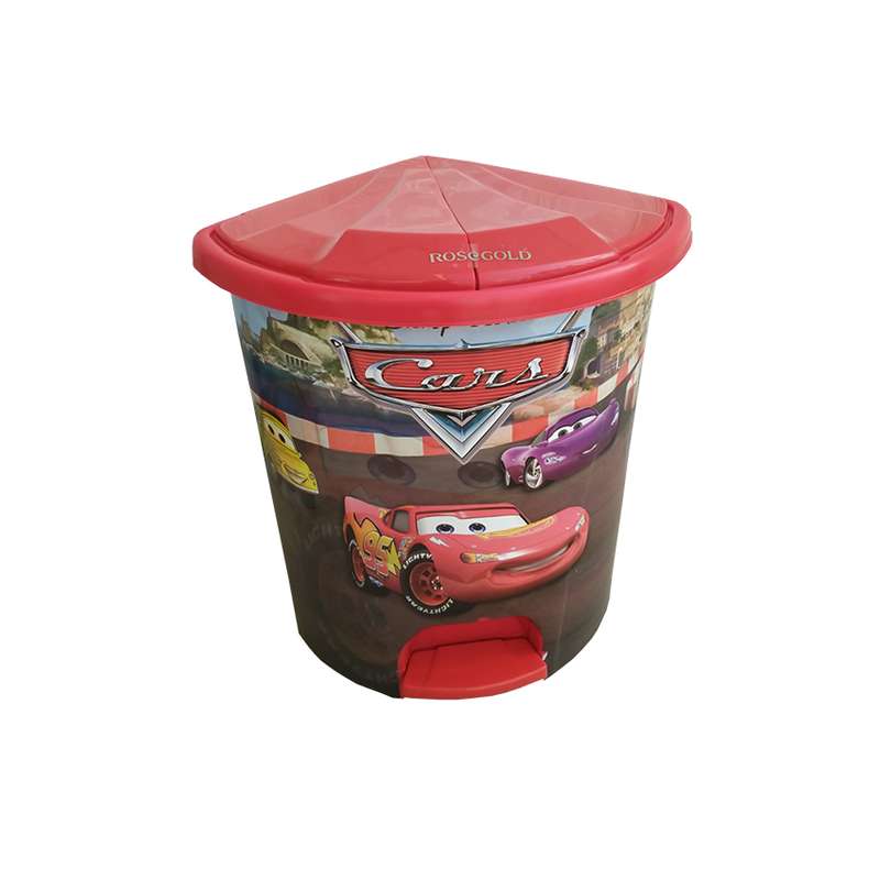 سطل زباله اتاق کودک مدل رزگلد طرح مکویین