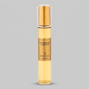 عطر جیبی زنانه صندل مدل BURBERRY LONDON با رایحه شیرین و گرم حجم 25 میلی‌لیتر