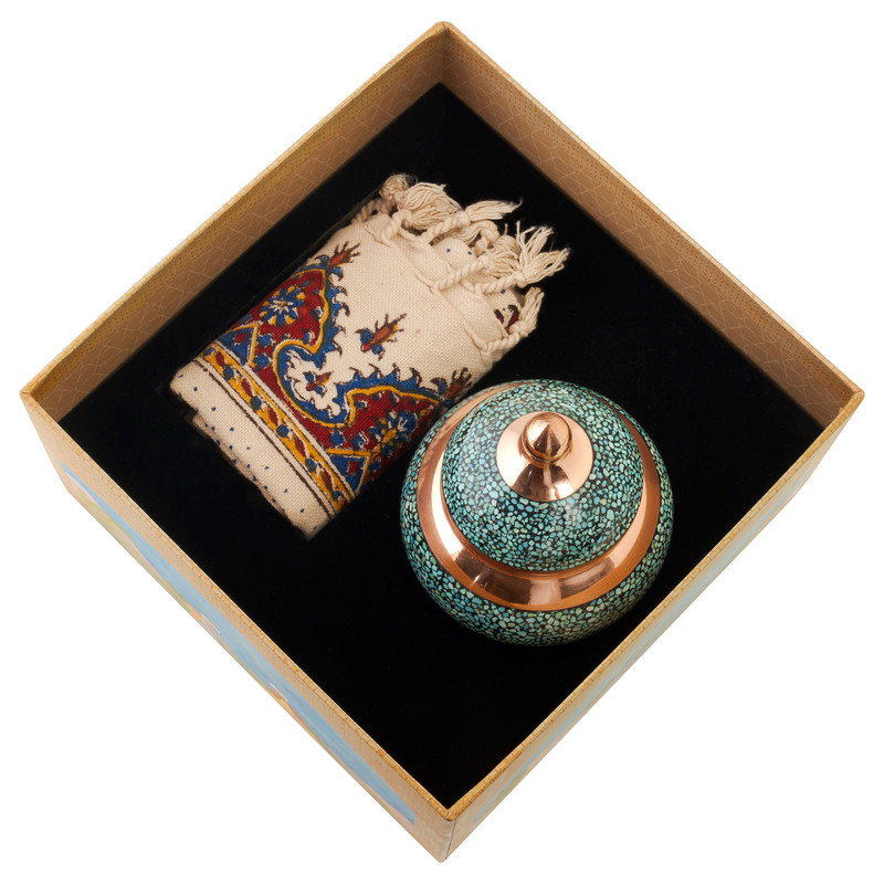 ست هدیه صنایع دستی اریسا مدل فیروزفام