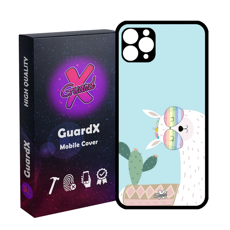 کاور گارد ایکس طرح لاما مدل Glass10644 مناسب برای گوشی موبایل اپل iPhone 11 Pro Max