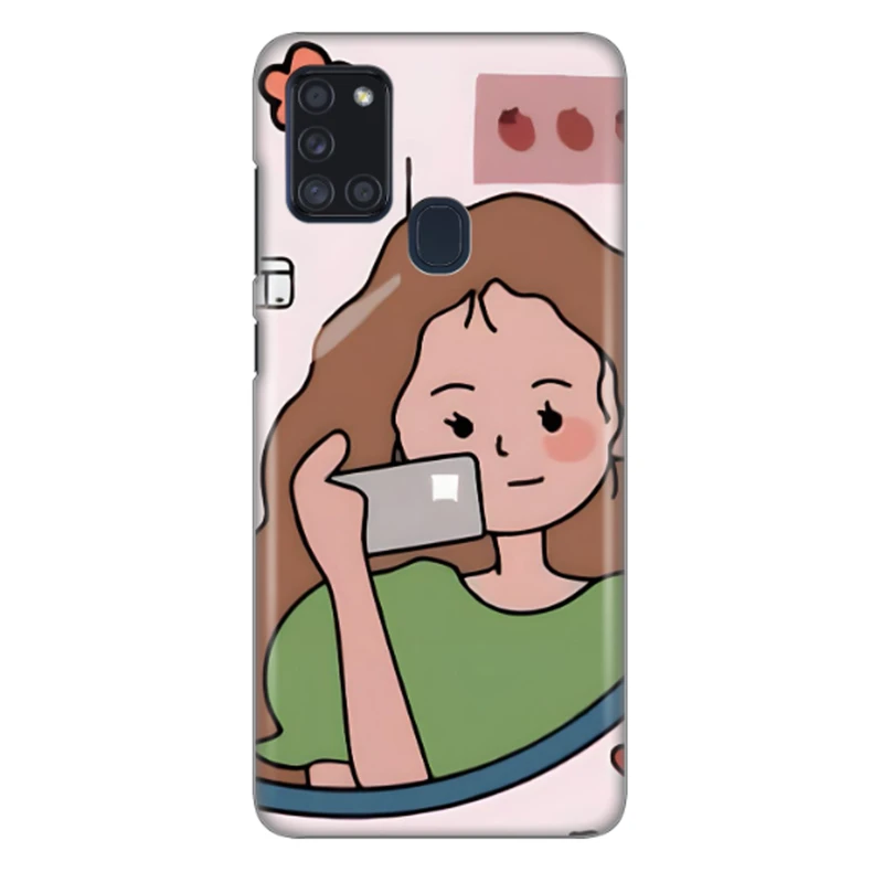 کاور طرح دختر کد DIMO-005 مناسب برای گوشی موبایل سامسونگ Galaxy  A 21s