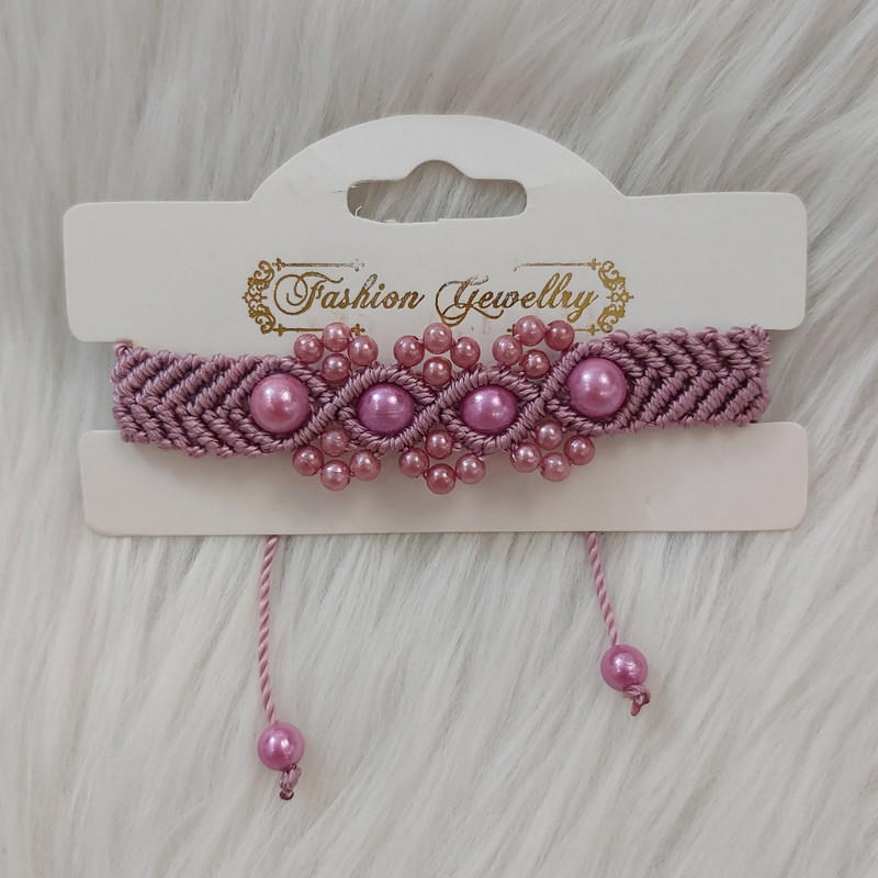 دستبند دخترانه مدل مرواریدی کد baf111 دستبند دخترانه مدل مرواریدی کد baf111