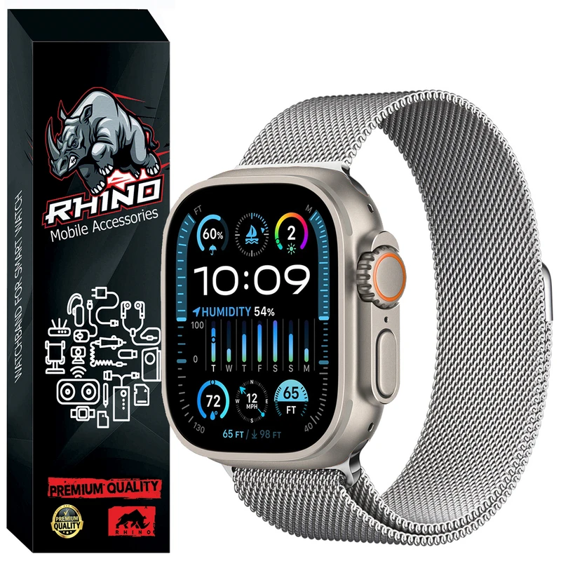 بند راینو مدل Milanese مناسب برای ساعت هوشمند اسمارت واچ HK9 Ultra 2