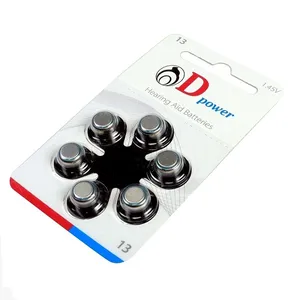 باتری سمعک دی پاور مدل 13 بسته 60 عددی