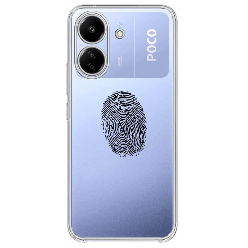 کاور مگافون طرح اثر انگشت مدل C62-B مناسب برای گوشی موبایل شیائومی Poco C65