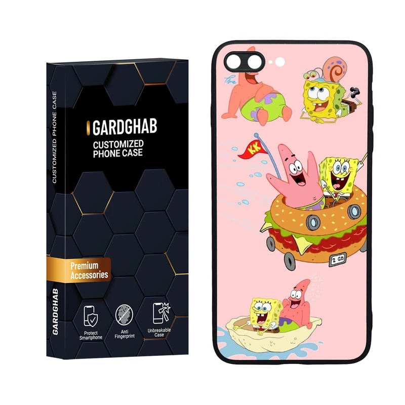 کاور گارد قاب مدل دورژله ای فانتزی مناسب برای گوشی موبایل اپل iPhone 7 Plus / 8 plus