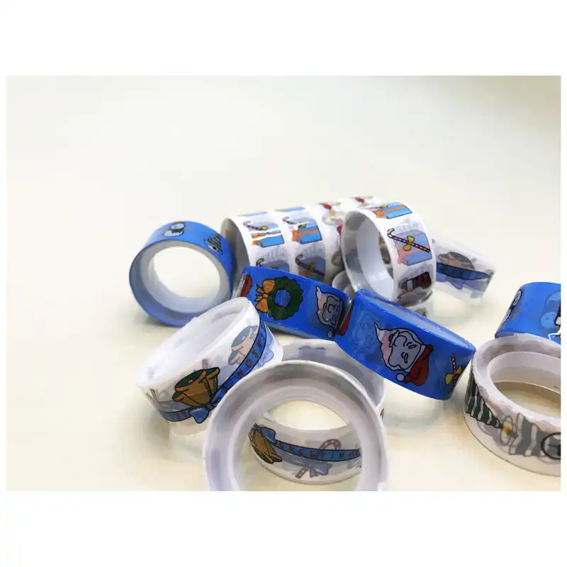 چسب نواری مدل واشی کریسمس عرض 1.8 سانتی متری بسته 6 عددی