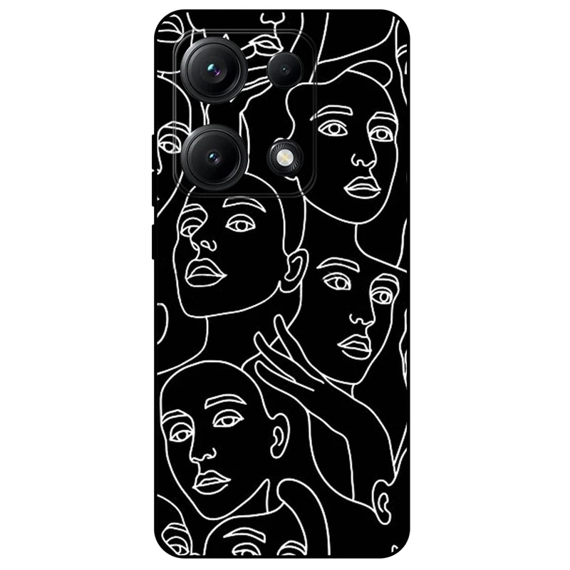 کاور مگافون طرح دخترانه مدل 7762 مناسب برای گوشی موبایل شیائومی Redmi Note 14S