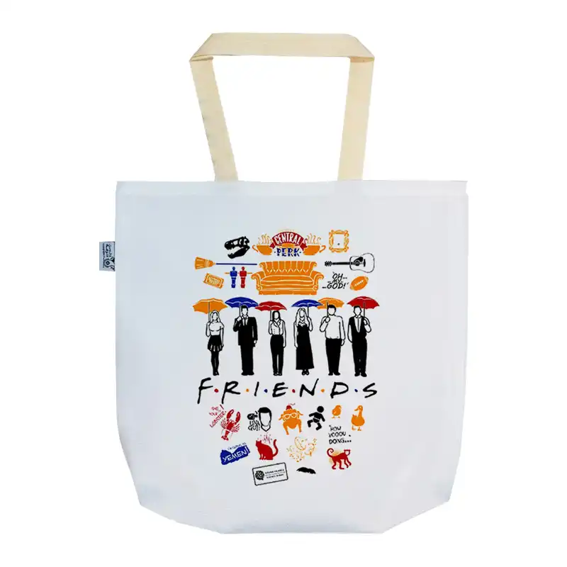 ساک خرید ترمه طراحان ایده مدل نمادهای فرندز کد cfp1235 L