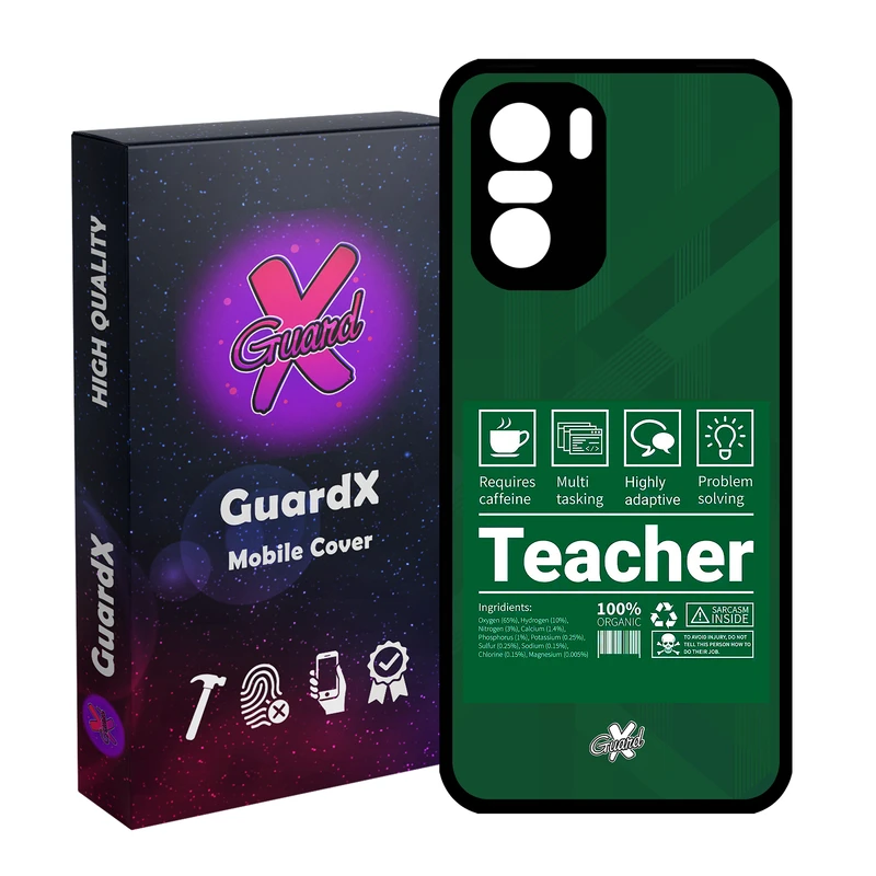 کاور گارد ایکس طرح معلم مدل Glass10537 مناسب برای گوشی موبایل شیائومی Poco F3/MI 11X/MI 11X Pro/Redmi K40/K40 Pro