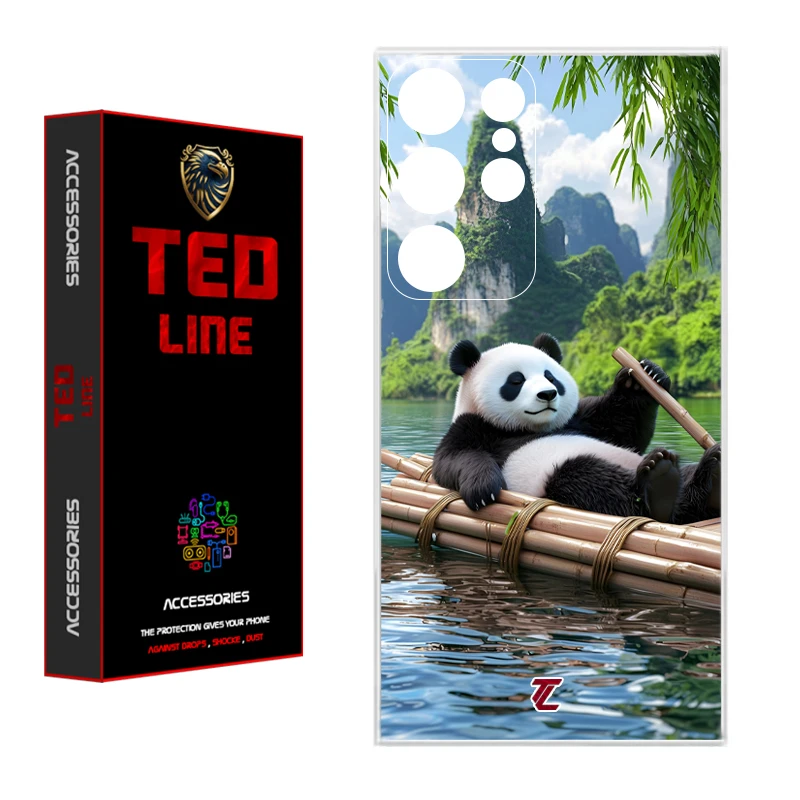 کاور تدلاین طرح پاندا کد 1162 مناسب برای گوشی موبایل سامسونگ Galaxy S22 Ultra