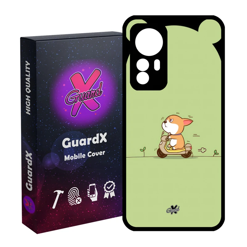 کاور گارد ایکس طرح سگ مدل Glass10660 مناسب برای گوشی موبایل شیائومی Redmi Note 12S