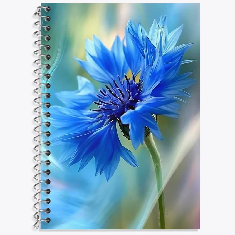 دفتر نت موسیقی 50 برگ خندالو طرح گل آبی کد N5865