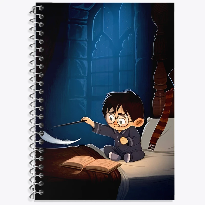 دفتر زبان 50 برگ خندالو مدل دو خط طرح هری پاتر (Harry Potter) کد N3720