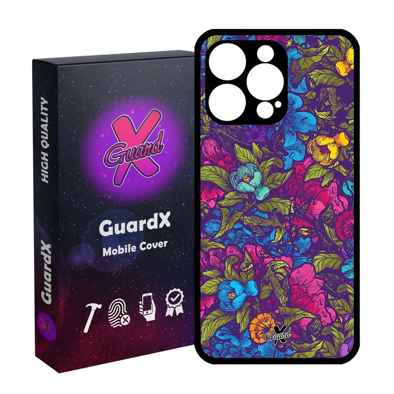 کاور گارد ایکس طرح Flower مدل Glass10224 مناسب برای گوشی موبایل اپل iPhone 15 Pro Max