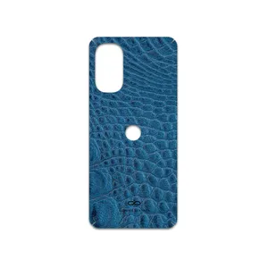 MAHOOT Blue-Crocodile-Leather Cover Sticker for Motorola Moto G52