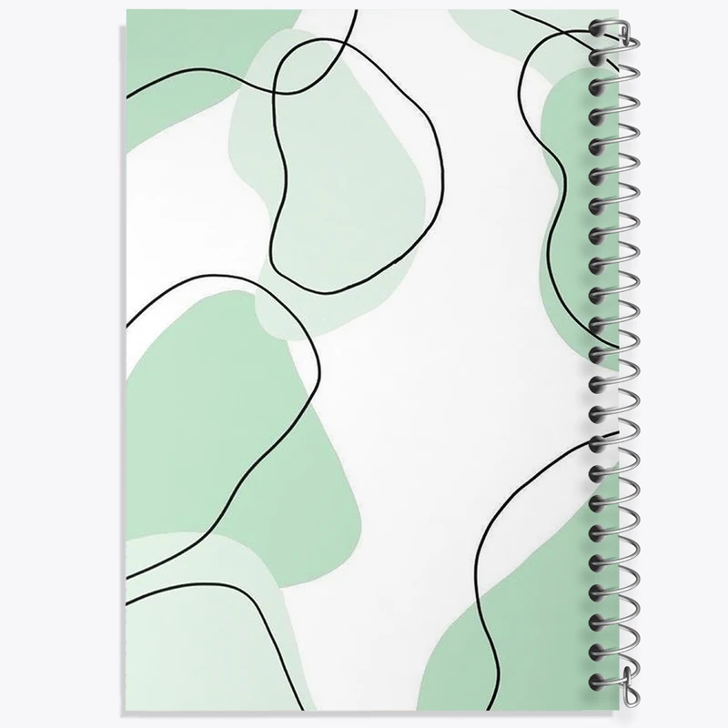 دفتر شطرنجی 50 برگ خندالو طرح لکه رنگ مینیمال کد N1866