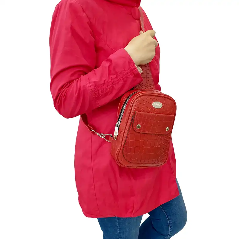 کوله پشتی نیاز چرم مدل NZ2205-GHE