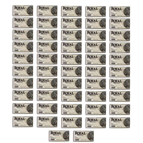 حوله یکبار مصرف رویال مدل 80 سایز 40x80 سانتی متر بسته 50 عددی