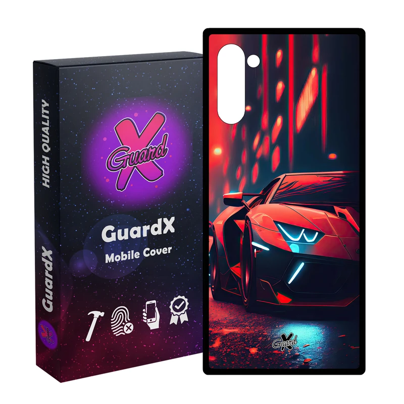 کاور گارد ایکس طرح لامبورگینی مدل Glass10608 مناسب برای گوشی موبایل سامسونگ Galaxy Note 10