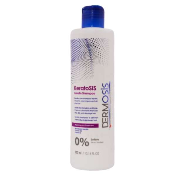 شامپو تقویت کننده و ترمیم کننده مو درموسیس مدل KeratosIs حجم 300 میلی لیتر شامپو تقویت کننده و ترمیم کننده مو درموسیس مدل KeratosIs حجم 300 میلی لیتر