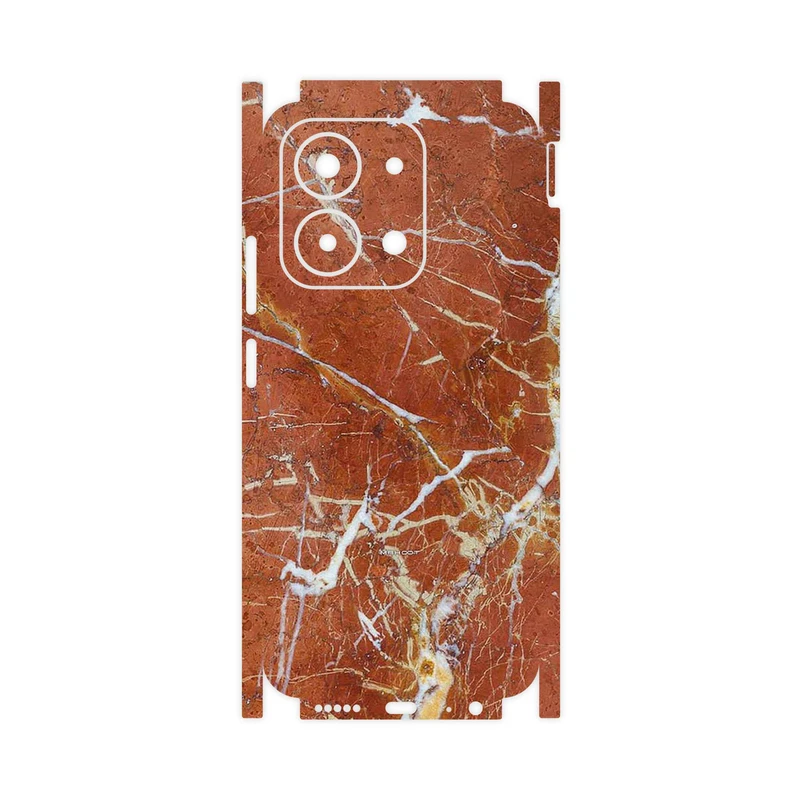 برچسب پوششی ماهوت مدل Red Marble-FullSkin مناسب برای گوشی موبایل شیائومی Redmi 15C 4G