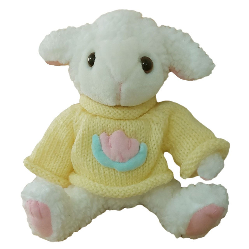 عروسک طرح بره مدل Dressed Lamb کد SZT7/481 ارتفاع 20 سانتی متر