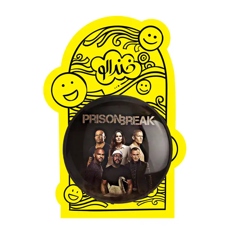 آینه جیبی خندالو طرح سریال فرار از زندان Prison Break مدل تاشو کد 10210