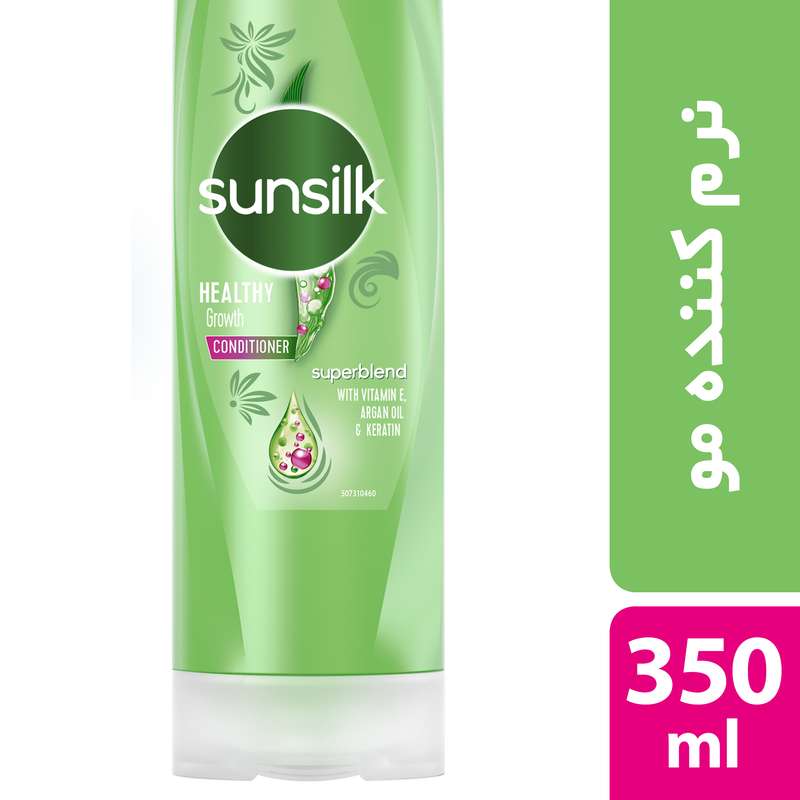 نرم کننده مو سان سیلک مدل Healthy Growth حجم 350 میلی لیتر