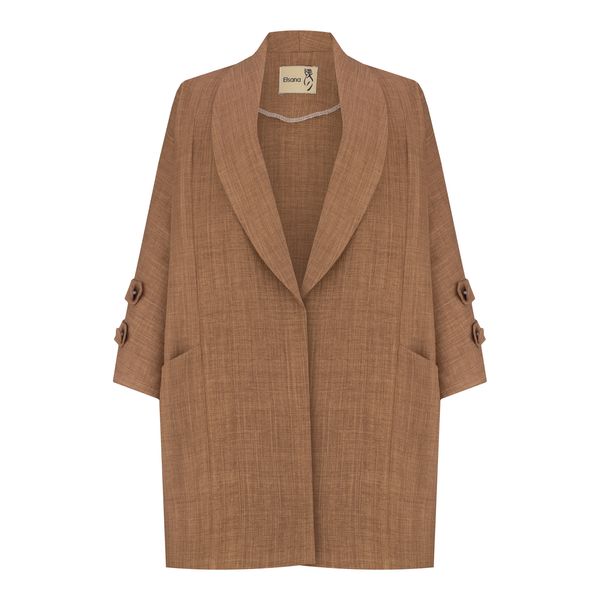 مانتو زنانه السانا کد 222051 رنگ دارچینی