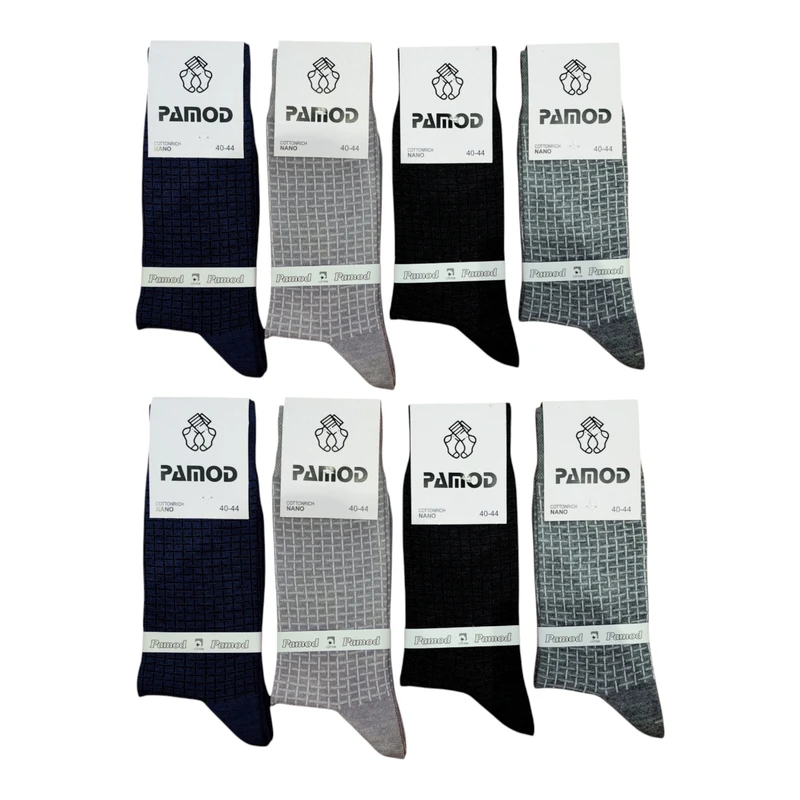 جوراب ساق بلند مردانه مدل SO_002 بسته ۸ عددی