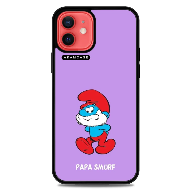 کاور آکام مدل AMC-WA12-SMURFS-1 مناسب برای گوشی موبایل اپل iPhone 12