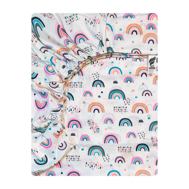 ملحفه فیلور نوجوان آدنو مدل رنگین کمان کد FI29 سایز 80x180 سانتی متر