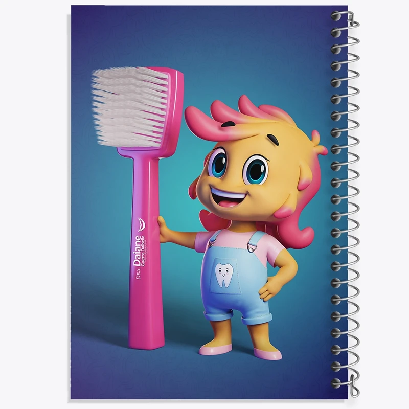 دفتر ژورنال نویسی 50 برگ خندالو مدل نقطه ای طرح دندان و دندان پزشکی کودکانه کد F966