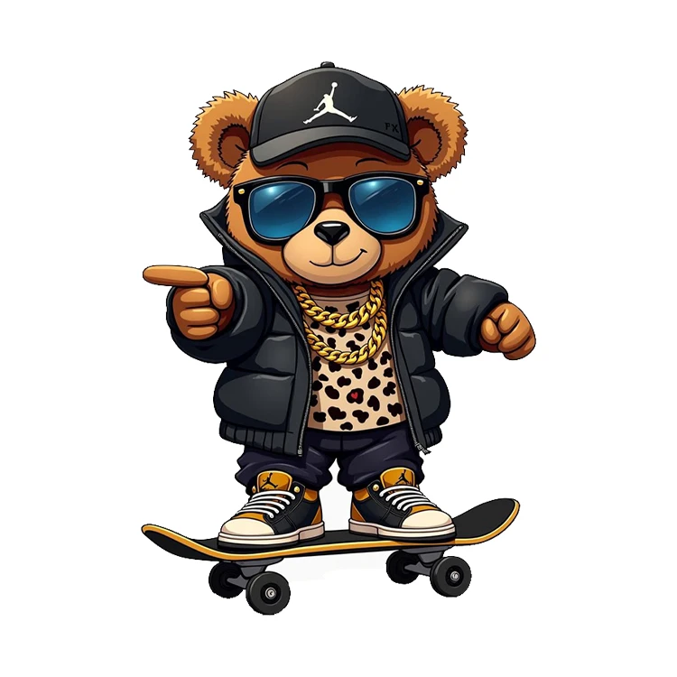 استیکر پارچه و لباس پاد آفرین مدل تدی کد 2074