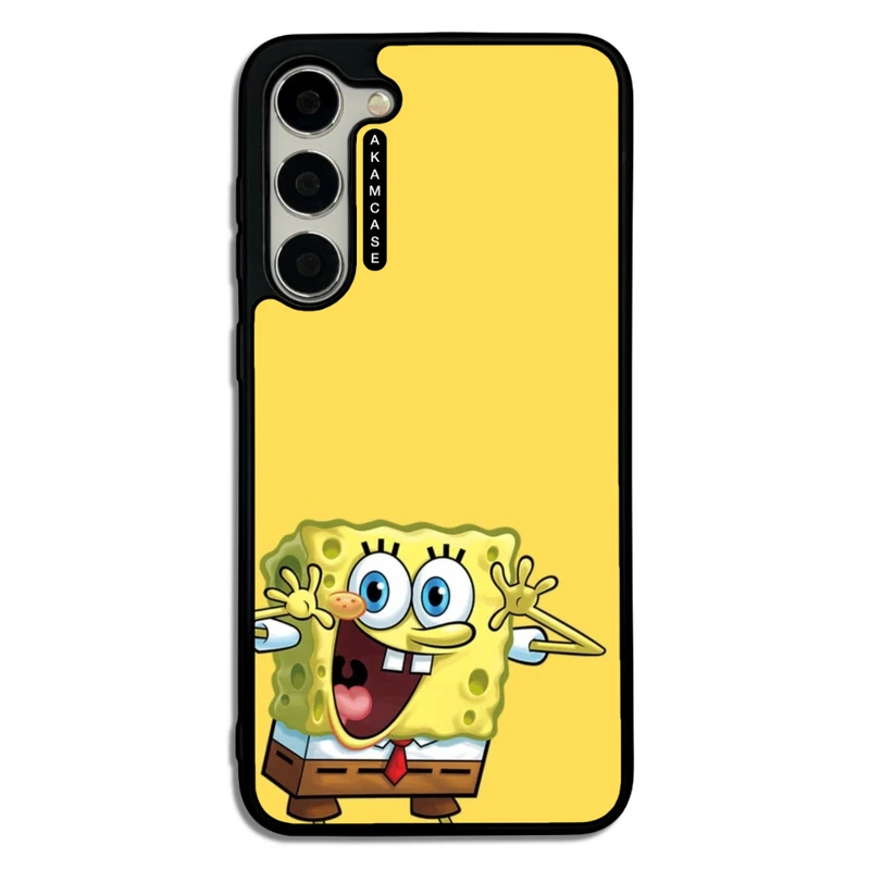 کاور آکام مدل AMC-WSGS23P-SPONGE BOB11 مناسب برای گوشی موبایل سامسونگ Galaxy S23 Plus