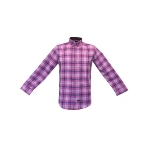 پیراهن آستین بلند مردانه مدل چهارخانه