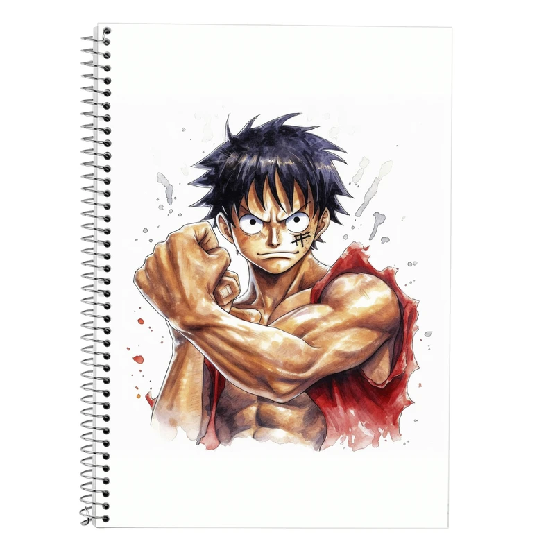 دفتر زبان 50 برگ مدوپد مدل دوخط طرح وان پیس One Piece کد DF10757