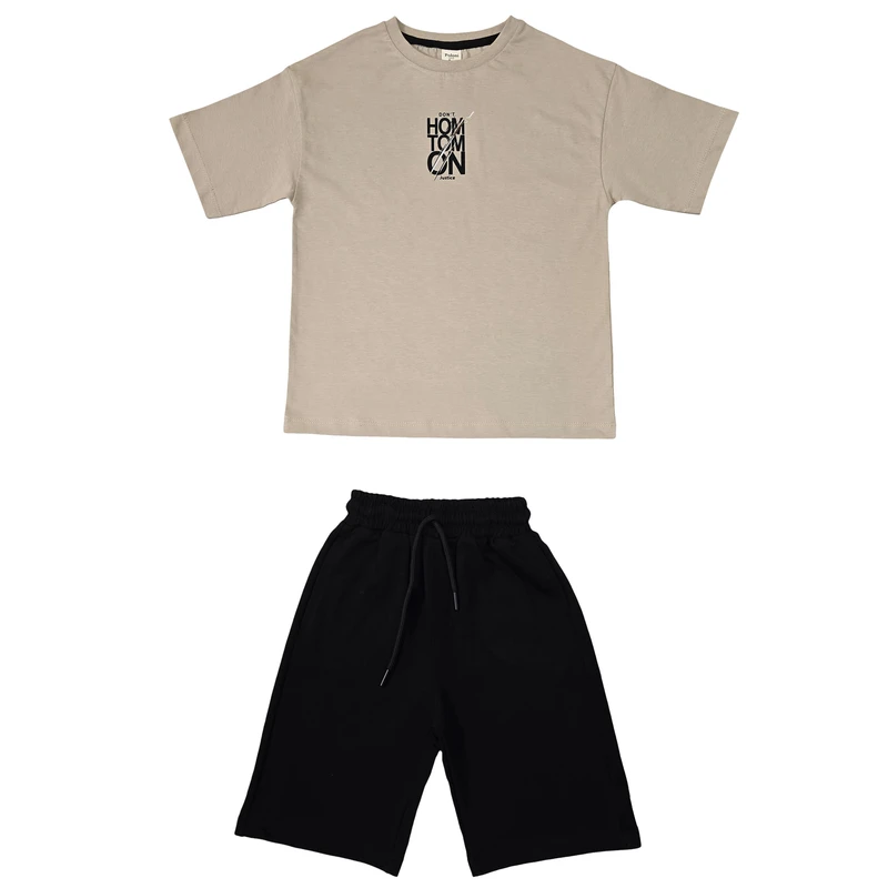 ست تی شرت و شلوارک پسرانه مدل پولونی کد sh2024