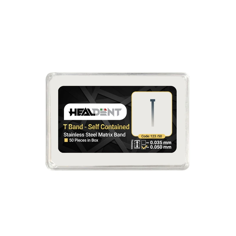 نوار ماتریکس خودبند هیلدنت مدل T Band کد 123/50 بسته 50 عددی