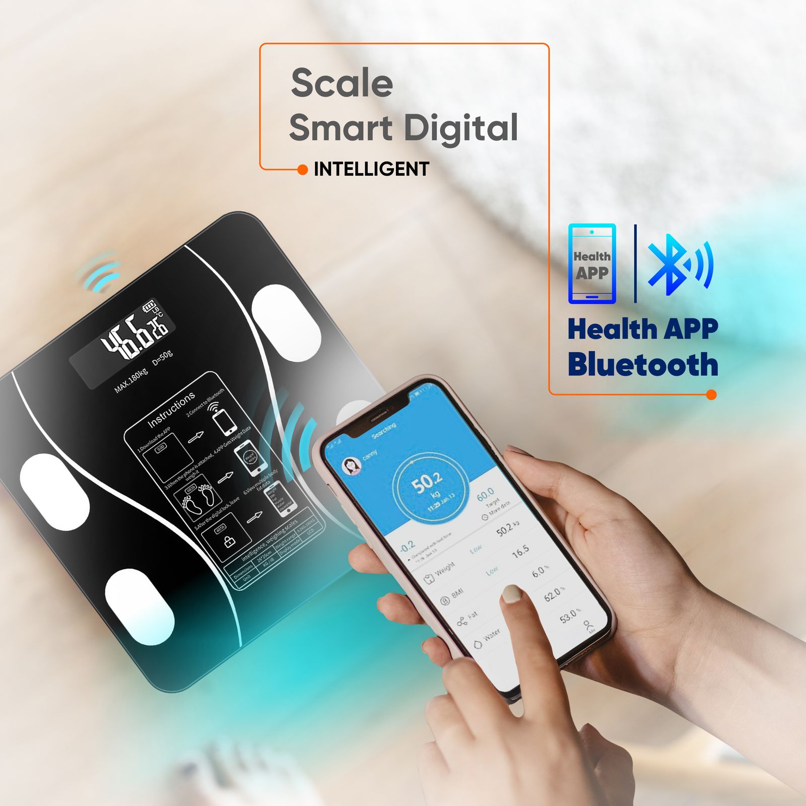 ترازو دیجیتال هوشمند مدل INTELLIGENT -  - 6