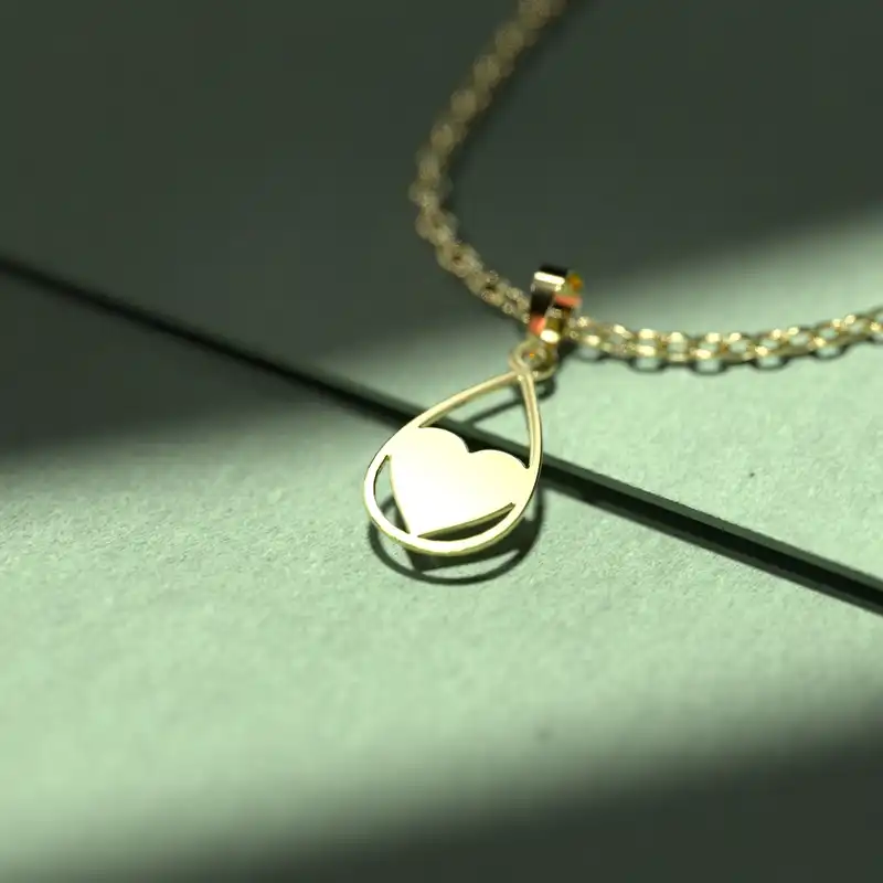 گردنبند طلا 18 عیار زنانه مدوپد مدل هندسی کد CA10598