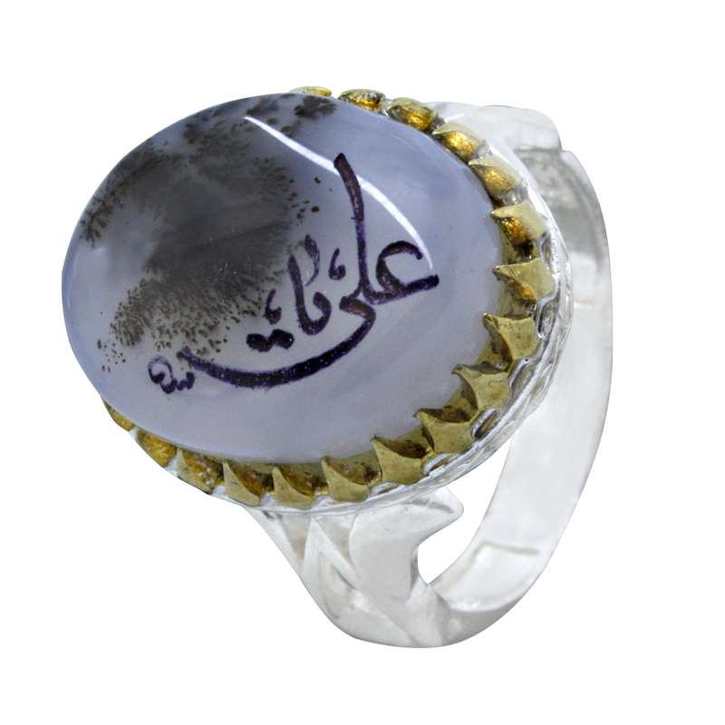 انگشتر نقره مردانه مدل شجر خطی کد s21