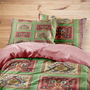 سرویس روتختی مدوپد طرح فرش سیرجان مدل C-Sirjan13 یک نفره 4 تکه