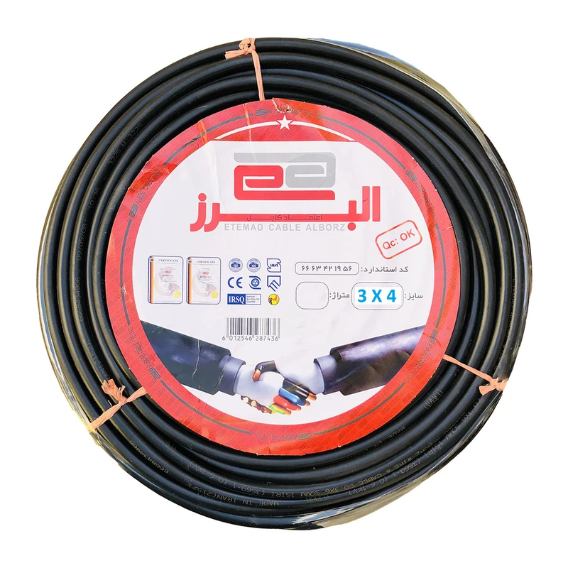 کابل برق 3 در 4 اعتماد کابل البرز مدل ETM34