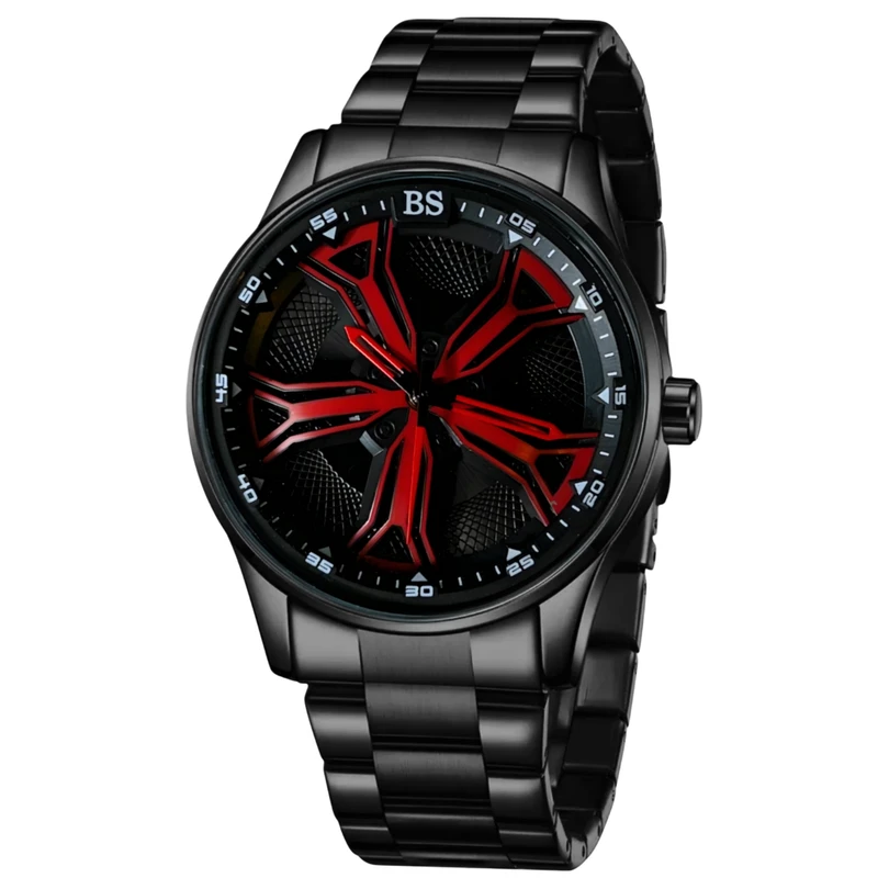 ساعت مچی عقربه‌ای کوارتز مردانه مدل اسپرت صفحه رینگ چرخان کد B3