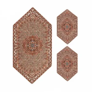 ست 3 تکه رومیزی ترمه طرح نسترن