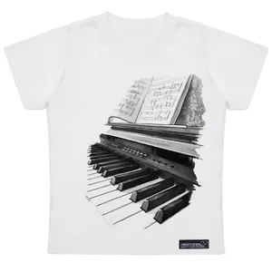 تی شرت آستین کوتاه پسرانه 27 مدل Digital Piano کد MH955
